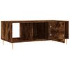 Mesa De Centro，mesa Auxiliar，mesa De Café Madera Contrachapada Roble Ahumado 102x50x40 Cm Cfw773826