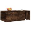 Mesa De Centro，mesa Auxiliar，mesa De Café Madera Contrachapada Roble Ahumado 150x50x35 Cm Cfw773833