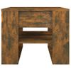 Mesa De Centro，mesa Auxiliar，mesa De Café Madera Contrachapada Roble Ahumado 55,5x55x45 Cm Cfw773850