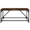 Mesa De Centro，mesa Auxiliar，mesa De Café Madera Contrachapada Roble Ahumado 75x50x35 Cm Cfw773871