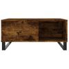 Mesa De Centro，mesa Auxiliar，mesa De Café Madera Contrachapada Roble Ahumado 80x80x36,5 Cm Cfw773883