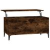 Mesa De Centro，mesa Auxiliar，mesa De Café Madera Contrachapada Roble Ahumado 90x44,5x45 Cm Cfw773889