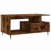 Mesa De Centro，mesa Auxiliar，mesa De Café Madera Contrachapada Roble Ahumado 90x49x45 Cm Cfw773891