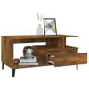 Mesa De Centro，mesa Auxiliar，mesa De Café Madera Contrachapada Roble Ahumado 90x49x45 Cm Cfw773892