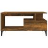 Mesa De Centro，mesa Auxiliar，mesa De Café Madera Contrachapada Roble Ahumado 90x49x45 Cm Cfw773892