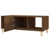 Mesa De Centro，mesa Auxiliar，mesa De Café Madera Contrachapada Roble Marrón 102x50x40 Cm Cfw773954