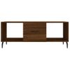 Mesa De Centro，mesa Auxiliar，mesa De Café Madera Contrachapada Roble Marrón 102x50x40 Cm Cfw773955