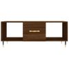 Mesa De Centro，mesa Auxiliar，mesa De Café Madera Contrachapada Roble Marrón 102x50x40 Cm Cfw773959