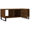 Mesa De Centro，mesa Auxiliar，mesa De Café Madera Contrachapada Roble Marrón 102x50x40 Cm Cfw773960