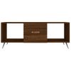 Mesa De Centro，mesa Auxiliar，mesa De Café Madera Contrachapada Roble Marrón 102x50x40 Cm Cfw773962