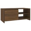 Mesa De Centro，mesa Auxiliar，mesa De Café Madera Contrachapada Roble Marrón 102x50x45 Cm Cfw773964