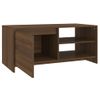 Mesa De Centro，mesa Auxiliar，mesa De Café Madera Contrachapada Roble Marrón 102x50x45 Cm Cfw773964