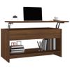 Mesa De Centro，mesa Auxiliar，mesa De Café Madera Contrachapada Roble Marrón 102x50x52,5cm Cfw773965