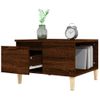 Mesa De Centro，mesa Auxiliar，mesa De Café Madera Contrachapada Roble Marrón 55x55x36,5 Cm Cfw773981