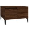 Mesa De Centro，mesa Auxiliar，mesa De Café Madera Contrachapada Roble Marrón 55x55x36,5 Cm Cfw773984