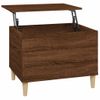 Mesa De Centro，mesa Auxiliar，mesa De Café Madera Contrachapada Roble Marrón 60x44,5x45 Cm Cfw773990