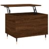 Mesa De Centro，mesa Auxiliar，mesa De Café Madera Contrachapada Roble Marrón 60x44,5x45 Cm Cfw773991