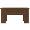 Mesa De Centro，mesa Auxiliar，mesa De Café Madera Contrachapada Roble Marrón 79x49x41 Cm Cfw773994