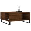 Mesa De Centro，mesa Auxiliar，mesa De Café Madera Contrachapada Roble Marrón 80x80x36,5 Cm Cfw774001