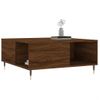 Mesa De Centro，mesa Auxiliar，mesa De Café Madera Contrachapada Roble Marrón 80x80x36,5 Cm Cfw774003