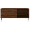 Mesa De Centro，mesa Auxiliar，mesa De Café Madera Contrachapada Roble Marrón 80x80x36,5 Cm Cfw774003