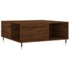 Mesa De Centro，mesa Auxiliar，mesa De Café Madera Contrachapada Roble Marrón 80x80x36,5 Cm Cfw774003