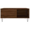 Mesa De Centro，mesa Auxiliar，mesa De Café Madera Contrachapada Roble Marrón 80x80x36,5 Cm Cfw774004