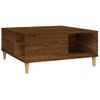 Mesa De Centro，mesa Auxiliar，mesa De Café Madera Contrachapada Roble Marrón 80x80x36,5 Cm Cfw774005