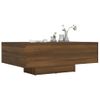 Mesa De Centro，mesa Auxiliar，mesa De Café Madera Contrachapada Roble Marrón 85x55x31 Cm Cfw774006