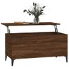 Mesa De Centro，mesa Auxiliar，mesa De Café Madera Contrachapada Roble Marrón 90x44,5x45 Cm Cfw774008