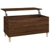 Mesa De Centro，mesa Auxiliar，mesa De Café Madera Contrachapada Roble Marrón 90x44,5x45 Cm Cfw774010