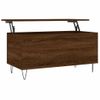 Mesa De Centro，mesa Auxiliar，mesa De Café Madera Contrachapada Roble Marrón 90x44,5x45 Cm Cfw774011