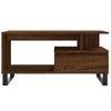 Mesa De Centro，mesa Auxiliar，mesa De Café Madera Contrachapada Roble Marrón 90x49x45 Cm Cfw774013