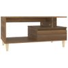 Mesa De Centro，mesa Auxiliar，mesa De Café Madera Contrachapada Roble Marrón 90x49x45 Cm Cfw774014