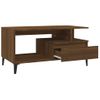 Mesa De Centro，mesa Auxiliar，mesa De Café Madera Contrachapada Roble Marrón 90x49x45 Cm Cfw774015