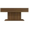 Mesa De Centro，mesa Auxiliar，mesa De Café Madera Contrachapada Roble Marrón 96x50x45 Cm Cfw774041