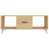 Mesa De Centro，mesa Auxiliar，mesa De Café Madera Contrachapada Roble Sonoma 102x50x40 Cm Cfw774064