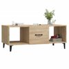 Mesa De Centro，mesa Auxiliar，mesa De Café Madera Contrachapada Roble Sonoma 102x50x40 Cm Cfw774066