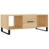 Mesa De Centro，mesa Auxiliar，mesa De Café Madera Contrachapada Roble Sonoma 102x50x40 Cm Cfw774069