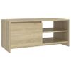 Mesa De Centro，mesa Auxiliar，mesa De Café Madera Contrachapada Roble Sonoma 102x50x45 Cm Cfw774072