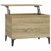 Mesa De Centro，mesa Auxiliar，mesa De Café Madera Contrachapada Roble Sonoma 60x44,5x45 Cm Cfw774093