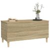 Mesa De Centro，mesa Auxiliar，mesa De Café Madera Contrachapada Roble Sonoma 90x44,5x45 Cm Cfw774118