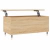 Mesa De Centro，mesa Auxiliar，mesa De Café Madera Contrachapada Roble Sonoma 90x44,5x45 Cm Cfw774119