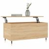 Mesa De Centro，mesa Auxiliar，mesa De Café Madera Contrachapada Roble Sonoma 90x44,5x45 Cm Cfw774119