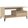 Mesa De Centro，mesa Auxiliar，mesa De Café Madera Contrachapada Roble Sonoma 90x49x45 Cm Cfw774123