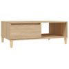 Mesa De Centro，mesa Auxiliar，mesa De Café Madera Contrachapada Roble Sonoma 90x60x35 Cm Cfw774156