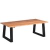 Mesa De Centro，mesa Auxiliar，mesa De Café Madera De Acacia Maciza 110x60x40 Cm Cfw774168