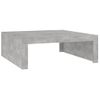 Mesa De Centro，mesa Auxiliar，mesa De Café Madera De Ingeniería Gris Hormigón 100x100x35 Cm Cfw774254