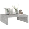 Mesa De Centro，mesa Auxiliar，mesa De Café Madera De Ingeniería Gris Hormigón 100x100x35 Cm Cfw774254