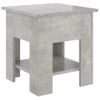 Mesa De Centro，mesa Auxiliar，mesa De Café Madera De Ingeniería Gris Hormigón 40x40x42 Cm Cfw774264